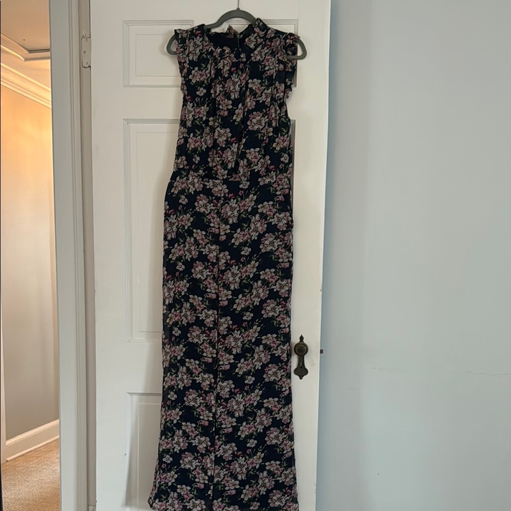 Floral Sleeveless Jumpsuit